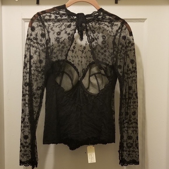 Only Hearts Lace Corset Bra Sz 36C Henri Bendel - Picture 2 of 8